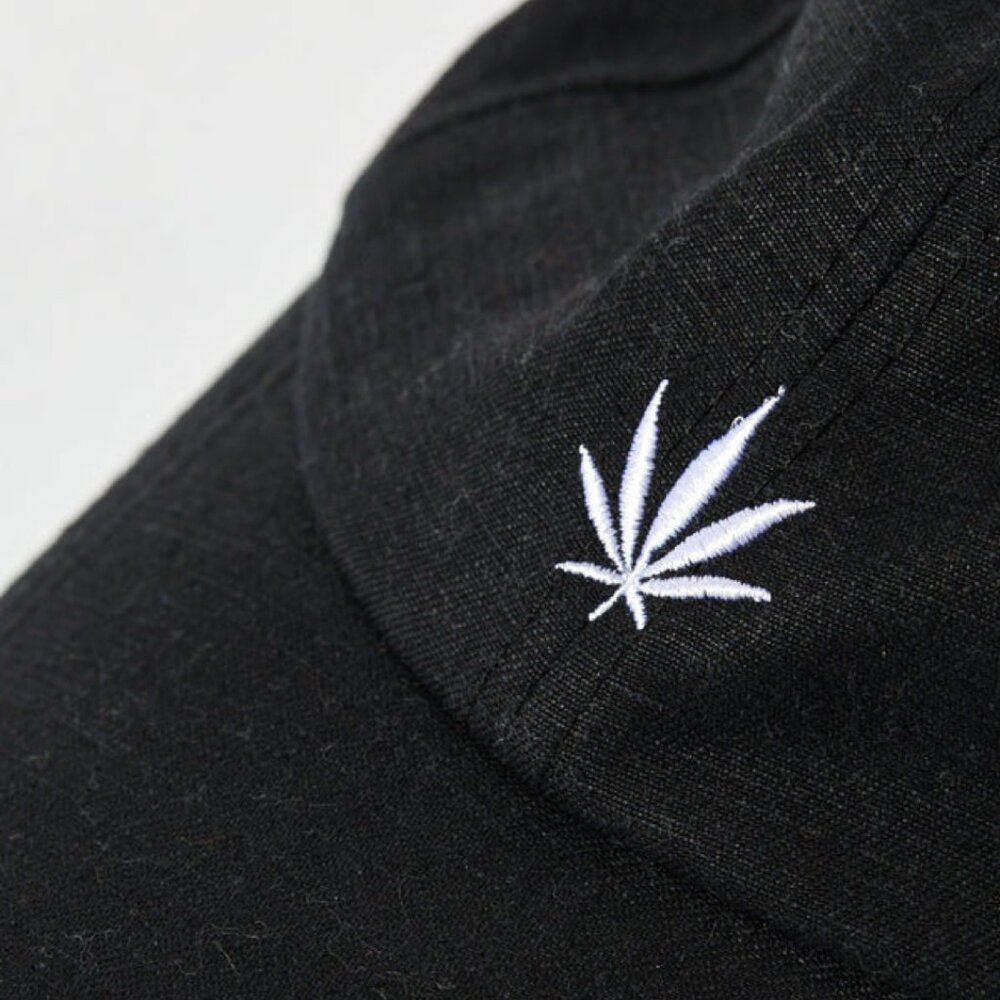 BNWT Afends - Foundation - Unisex Hemp Weed 6 Panel Black Cap Hat - Picture 2 of 6